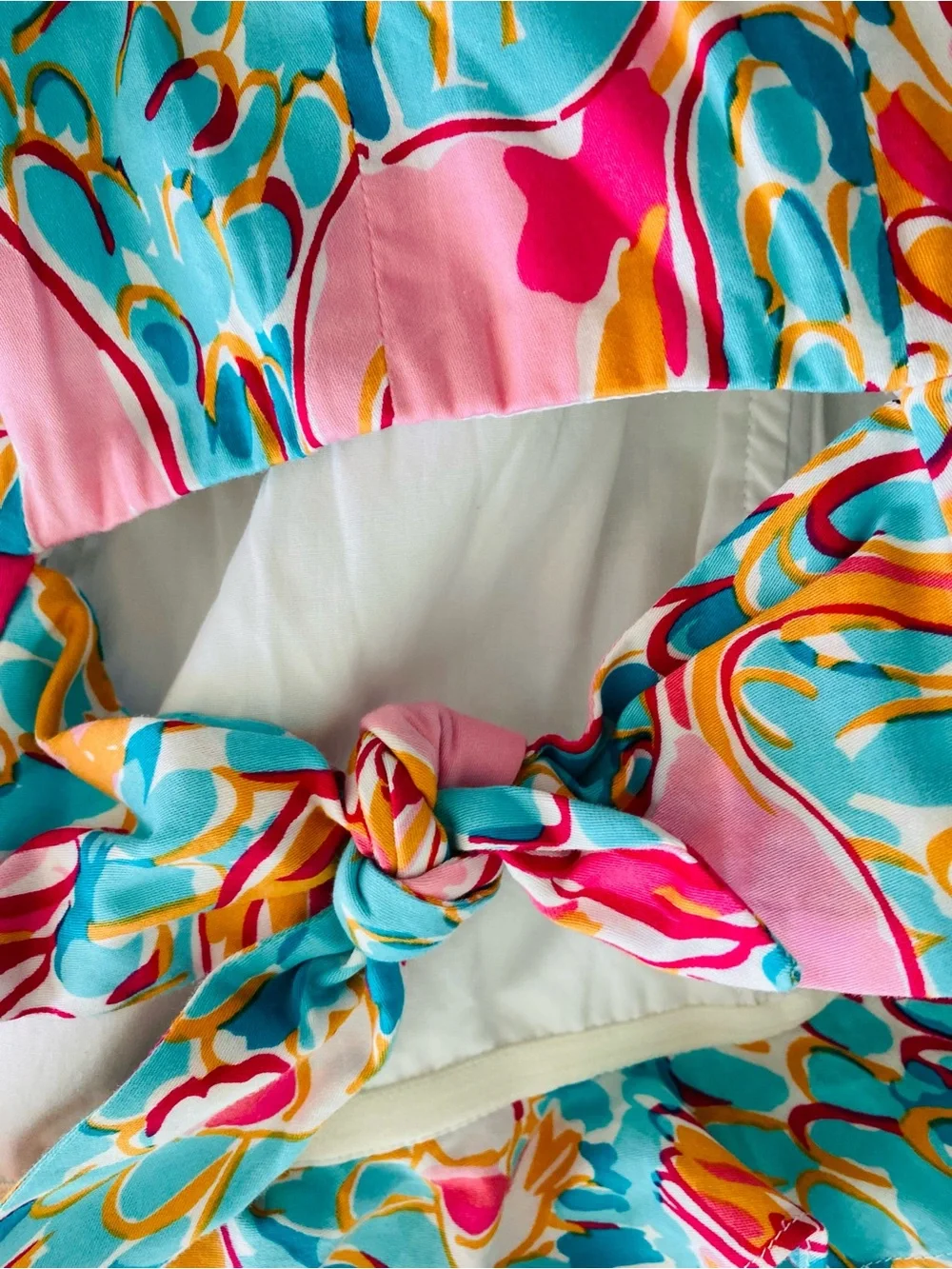 Lilly Pulitzer 2 Tropical Flamingo Shift Dress Franco printed multi peel and eat - Picture 8 of 9